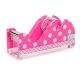 Roomlookz Acrylic Tape Dispenser Pink Dots