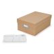 Photo Storage Box Plain Tan Paper 7.5 X 4 X 11 Inches