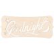 Laser Cut Wood Sign Fancy Rectangle Goodnight 14 X 5.5 Inches