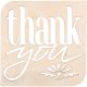 Laser Cut Wood Sign Modern Square Thank You 9 X 9 Inches