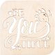 Laser Cut Wood Sign Modern Square Be You Tiful 9 X 9 Inches