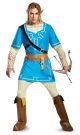 Men S Link Breath Of The Wild Deluxe Adult Costume Blue Medium 38 40 