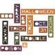 Sizzix Tim Holtz Alterations Collection Halloween Thinlits Die Halloween Words Thin