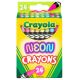 Crayola Crayons Neon 24 Per Pkg 1 Pack of 5 Piece