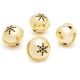 Large 60 Mm Jingle Bells With Cutouts Gold