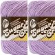 Spinrite Lily Sugar n Cream Yarn Solids Soft Violet Pack of 2 Skein