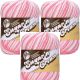 Spinrite Lily Sugar n Cream Yarn Ombres Super Size Strawberry Pack of 3 Skein