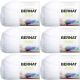 Spinrite Bernat Satin Solid Yarn Snow Pack of 6 Skein