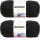 Spinrite Bernat Satin Solid Yarn Ebony Pack of 2 Skein