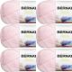 Spinrite Bernat Satin Solid Yarn Sea Shell Pack of 6 Skein