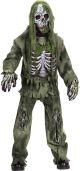 Boy s Skeleton Zombie Child Costume Large