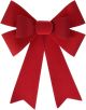 Velvet Pvc Bow 12 By 18 Red