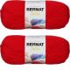 Spinrite Bernat Satin Solid Yarn Crimson Pack of 2 Skein