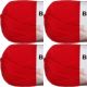 Spinrite Bernat Satin Solid Yarn Crimson Pack of 4 Skein