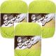 Spinrite Lily Sugar n Cream Yarn Solids Super Size Hot Green Pack of 3 Skein