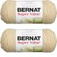 Spinrite Bernat Super Value Solid Yarn Oatmeal Pack of 2 Skein