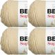 Spinrite Bernat Super Value Solid Yarn Oatmeal Pack of 4 Skein