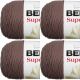 Spinrite Bernat Super Value Solid Yarn Taupe Pack of 4 Skein