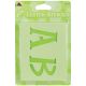 Plaid Stencils Value Packs Letter Stencils Genie 2 inch