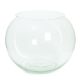 Bubble Bowl Clear Glass 8 Inches