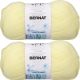 Spinrite Bernat Baby Sport Big Ball Yarn Solids Baby Yellow Pack of 2 Skein