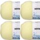 Spinrite Bernat Baby Sport Big Ball Yarn Solids Baby Yellow Pack of 4 Skein