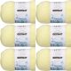 Spinrite Bernat Baby Sport Big Ball Yarn Solids Baby Yellow Pack of 6 Skein