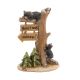 Woodland Fairy Garden Welcome Sign With Black Bear Cubs