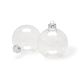 Glass Ball Ornaments Clear 2.625 In