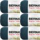 Spinrite Bernat Super Value Solid Yarn Teal Heather Pack of 6 Skein