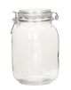 Jar With Locking Lid Clear Glass 2.64 X 4.5 Inches