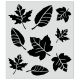 Plaid Folkart Stencil Leaf Variety