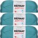 Spinrite Bernat Softee Baby Yarn Solids Aqua Pack of 3 Skein
