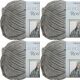 Spinrite Bernat Roving Yarn Putty Pack of 4 Skein