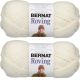 Spinrite Bernat Roving Yarn Rice Paper Pack of 2 Skein