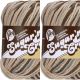 Spinrite Lily Sugar n Cream Yarn Super Size Earth Ombre Pack of 2 Skein