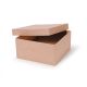 Paper Mache Box Square 10 X 10 X 5 Inches