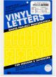 Graphic Products Corporation Duro Permanent Adhesive Vinyl Letters Numbers Yellow