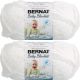 Spinrite Bernat Baby Blanket Yarn White Pack of 2 Skein