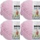 Spinrite Bernat Baby Blanket Yarn Baby Pink Pack of 4 Skein