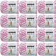 Spinrite Bernat Baby Blanket Yarn Pink and Blue Ombre Pack of 12 Skein