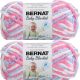 Spinrite Bernat Baby Blanket Yarn Pink and Blue Ombre Pack of 2 Skein