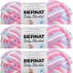 Spinrite Bernat Baby Blanket Yarn Pink and Blue Ombre Pack of 3 Skein