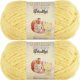 Spinrite Bernat Baby Blanket Yarn Yellow Pack of 2 Skein