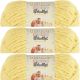 Bernat Baby Blanket Yarn Yellow Pack of 3 Skein