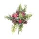Christmas Floral Greenery With Berries And Pine Pick 8 Inches