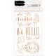 Warm And Cozy Collection Rub Ons With Foil Accents