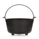 Witchs Cauldron With Handle Plastic Black