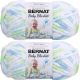 Spinrite Bernat Baby Blanket Yarn Funny Prints Pack of 2 Skein