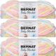 Spinrite Bernat Baby Blanket Yarn Pitter Patter Pack of 3 Skein